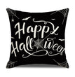 Halloween New Pumpkin English Alphabet Cartoon Car Sofa Cushion Waist Pillowcase