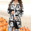 European And American Women's Halloween Elements Long-sleeved Sweater Cardigan Top