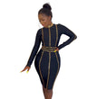 Lady Sexy Slim Fit Rhinestone Stretch Tight Dress