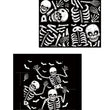 Halloween wall sticker skull sticker removable