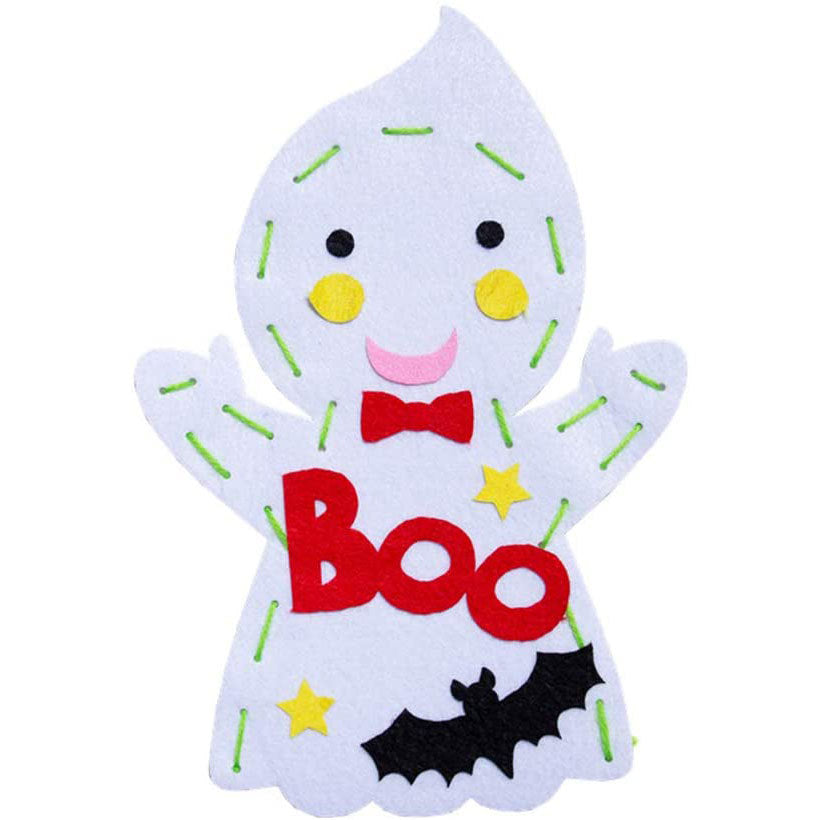 Halloween Diy Ghost Hand Puppet Pumpkin Witch Toy Handmade Material Package