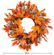 Maple berry Christmas wreath