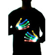 1Pair Chic LED Light Up Skeleton Hand Gloves Halloween Christmas Costume Decor