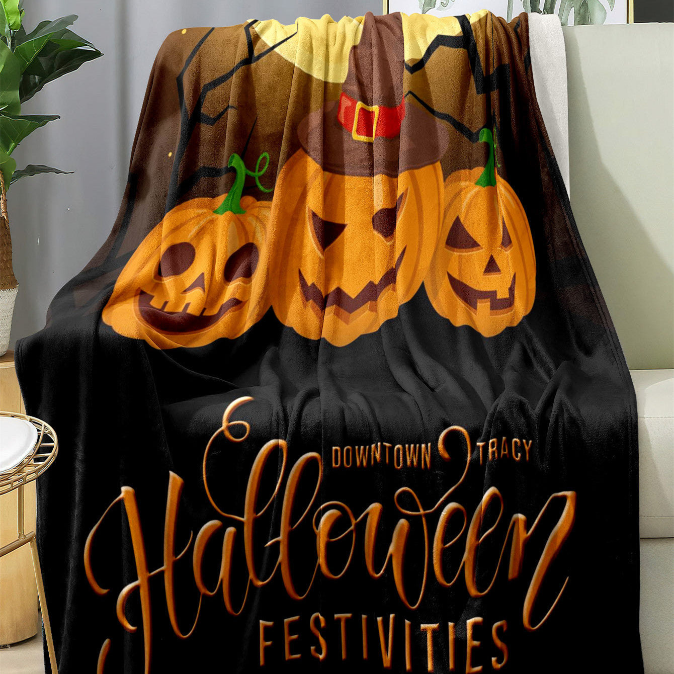 Halloween Christmas Party Party Party Decoration Flannel Blanket