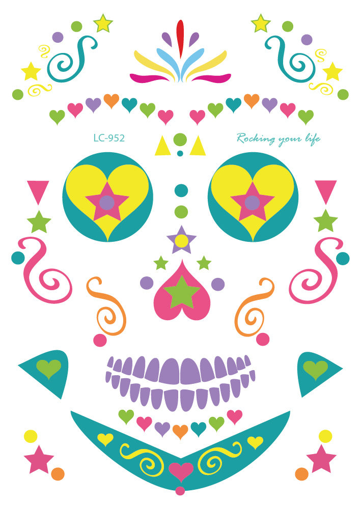 Waterproof Halloween Face Sticker