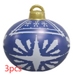Christmas Ornament Ball Outdoor Pvc 60CM Inflatable Decorated Ball PVC Giant Big Large Balls Xmas Tree Decorations Toy Ball