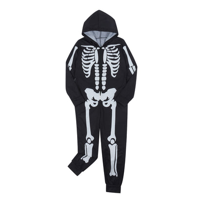 Halloween Parent Child Suit Printed Home Wear Pajamas One Piece Suit