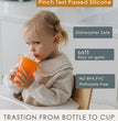 Mini Short Pinch Test Passed 5.5" Replacement Reusable Toddlers& Kids&Baby Silicone Small Straws for the First Years Take & Toss Spill Proof Straw Cup-Safe Fun for Baby Teething Chewing