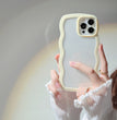 Wave Border Mobile Phone Case Solid Color Simple Candy Color