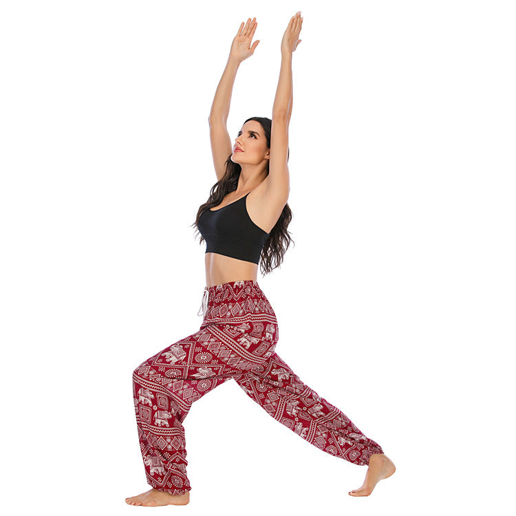 Yoga Clothes Women's Casual Laced Pants