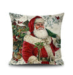 Christmas linen pillowcase