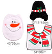 Merry Christmas Bathroom Curtain Santa Claus Toilet Seat Christmas Decorations