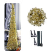 Artificial Tinsel Pop Up Christmas Tree with Stand Gorgeous Collapsible Artificial Christmas Tree for Christmas Decorations