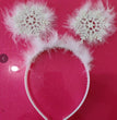 New Christmas Headband Cartoon Snowflake Antlers Decorative Hair Clip