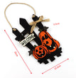 Welcome Sign Garland Door Hanging Halloween Wooden Pumpkin