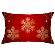 Christmas peach leather pillowcase