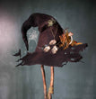Women Modern Witch Hat Costume Pointed Wool Felt Halloween Party Hats Witch Hat Warm Autumn Winter  Cosplay Props