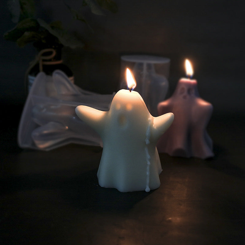 Ghostly Halloween Scented Candle Silicone Mold