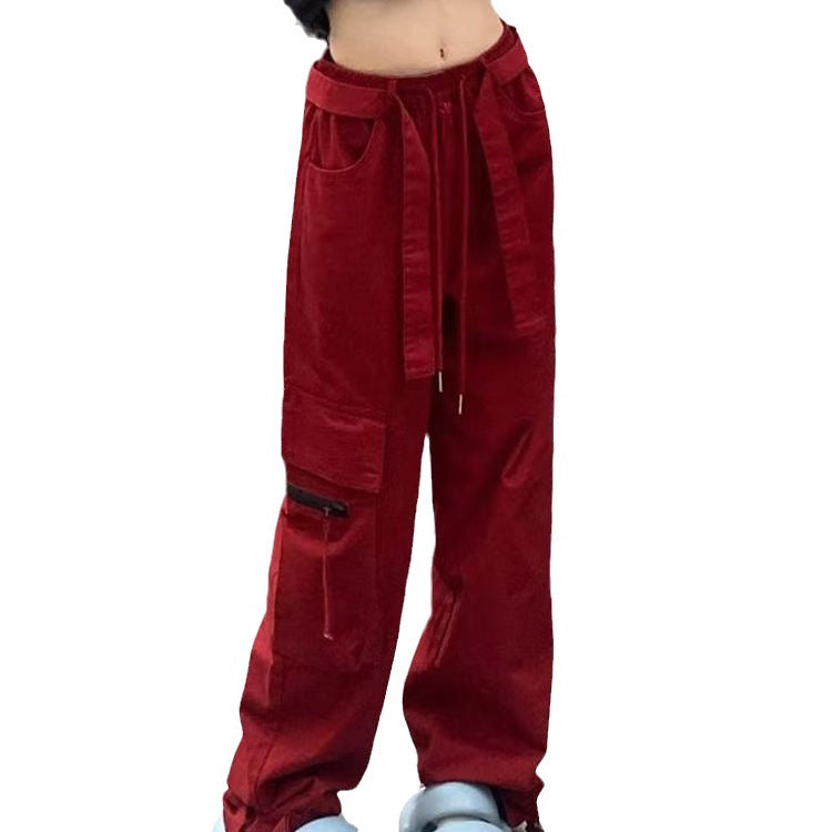 High Waist Loose And Slimming Mop Wide Leg Pants