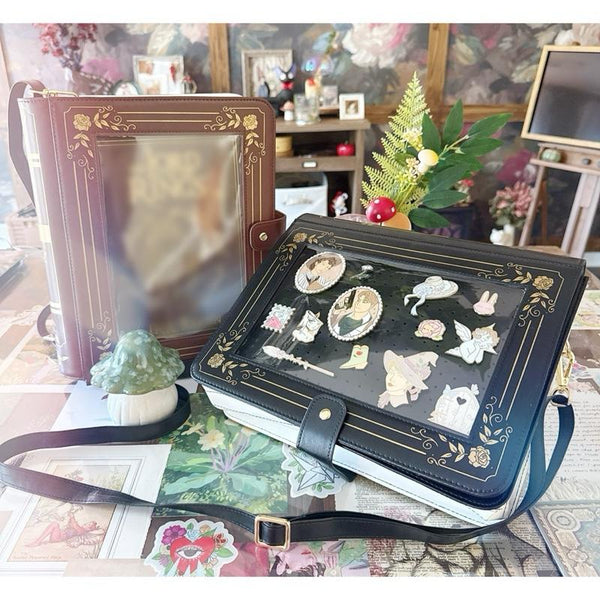 Fantasy Book Ita Bag for Enamel Pins
