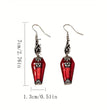 Halloween Earrings Ins Style Red Bat Spider Retro Earrings Jewelry