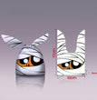 New Halloween Packaging Bag Rabbit Ears Pumpkin Candy Snack Bag Baking Biscuits Gift Bag 50 PCs