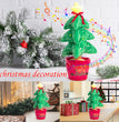 Dancing Christmas Toys Funny Tree Repeat Talking  Electronic Plush Toys Can Sing Record Lighten Early Education Funny Gift Christmas