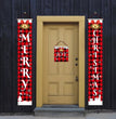 Christmas decorations Christmas couplets curtains Christmas banners pull flags Christmas curtains hanging flags window pendants