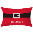 Christmas peach leather pillowcase