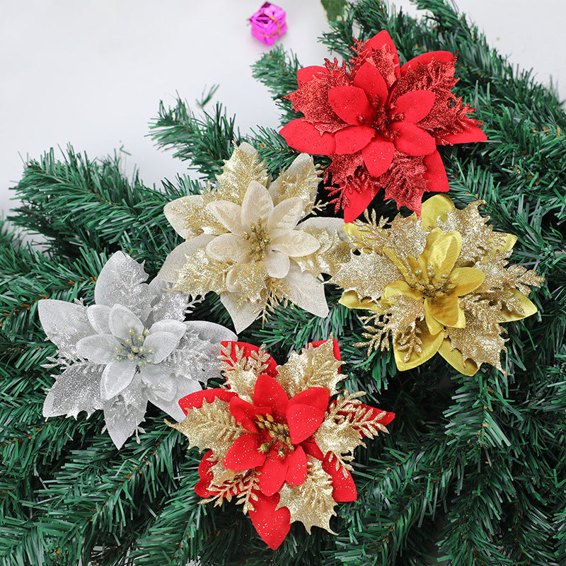 Christmas day gold powder Christmas flower