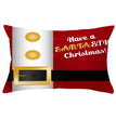 Christmas peach leather pillowcase