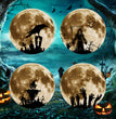 Halloween Crow Pumpkin Luminous Fluorescent Sticker
