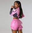 Ladies New PU Leather Shorts