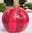 Christmas Ornament Ball Outdoor Pvc 60CM Inflatable Decorated Ball PVC Giant Big Large Balls Xmas Tree Decorations Toy Ball