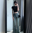 American-style Retro Skinny Jeans Women's High Waist Slimming