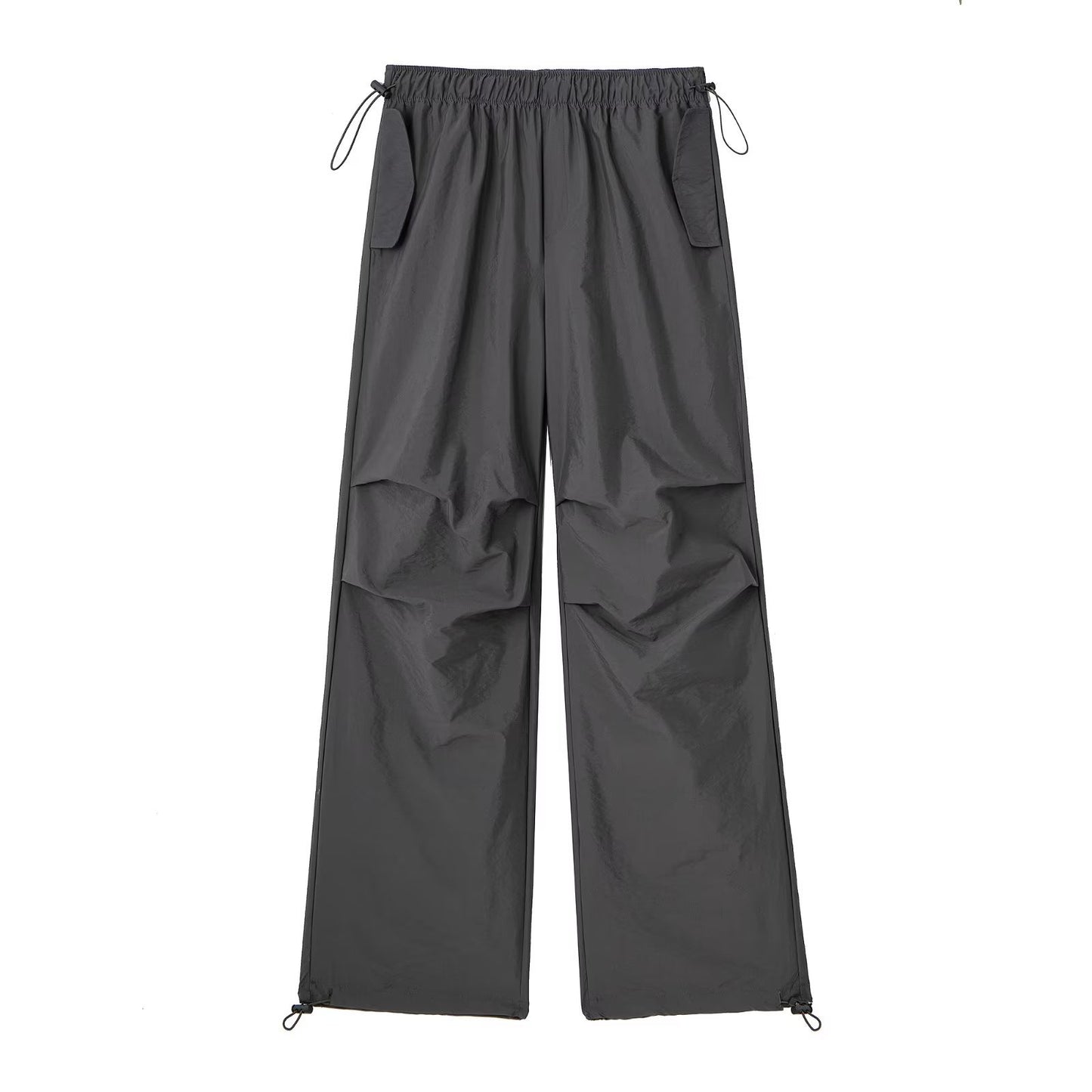 French Elastic Drawstring Fashion All-match Parachute Jogging Casual Trousers