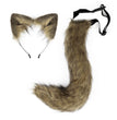 Halloween Party Faux Fox Tail Hairband Plush