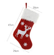 New Christmas Ornament With Light Burlap Embroidery Sock Gift Bag