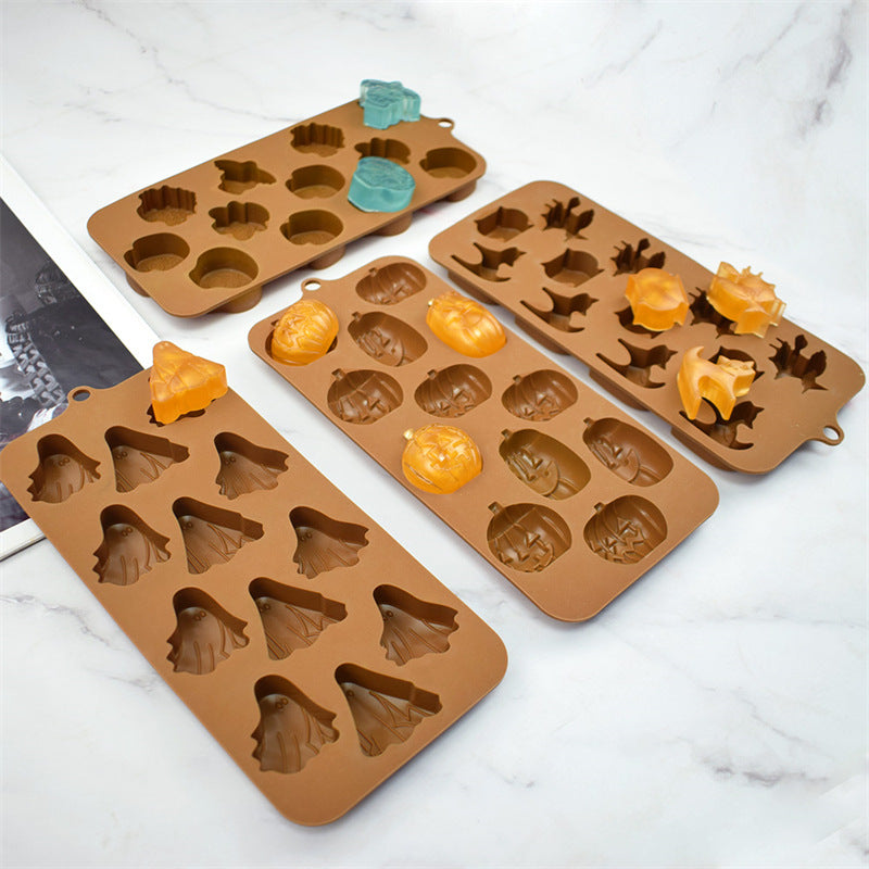 Fashion Halloween Pumpkin Ghost Chocolate Mold