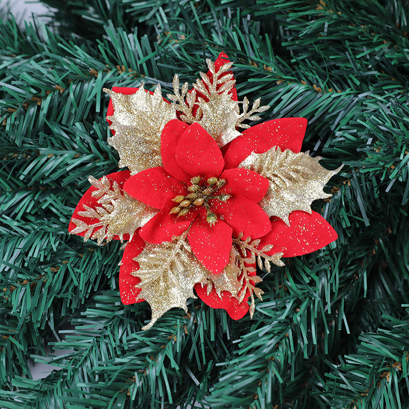 Christmas day gold powder Christmas flower