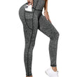 Seamless Hip Lifting Fitness Leggings Peach Hip Yoga Pants High Waist Nude Feel Sports Tights
