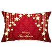 Christmas peach leather pillowcase