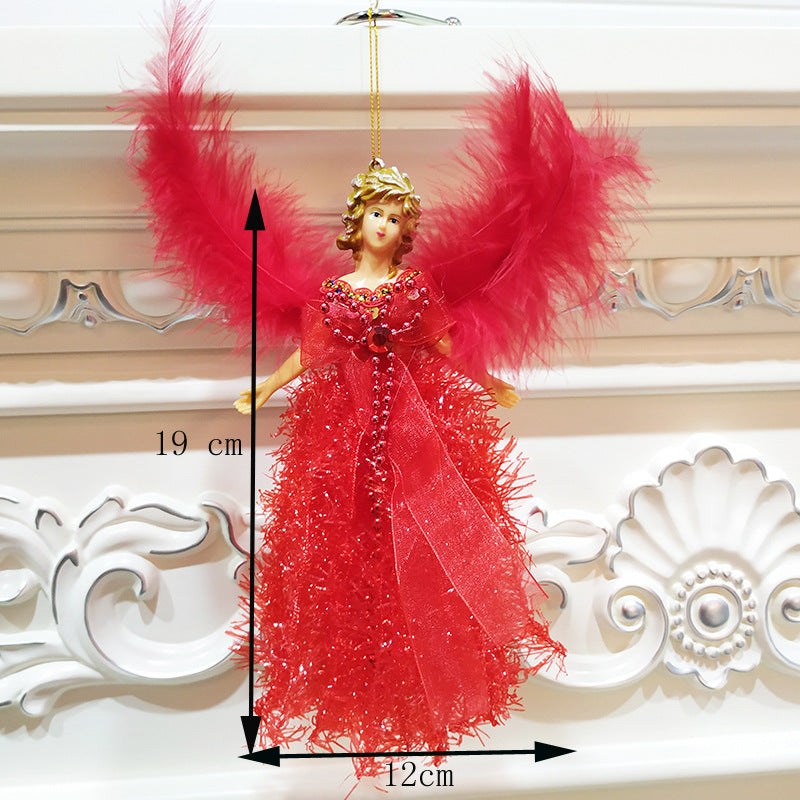 Christmas Children's Cute Doll Plush Angel Pendant