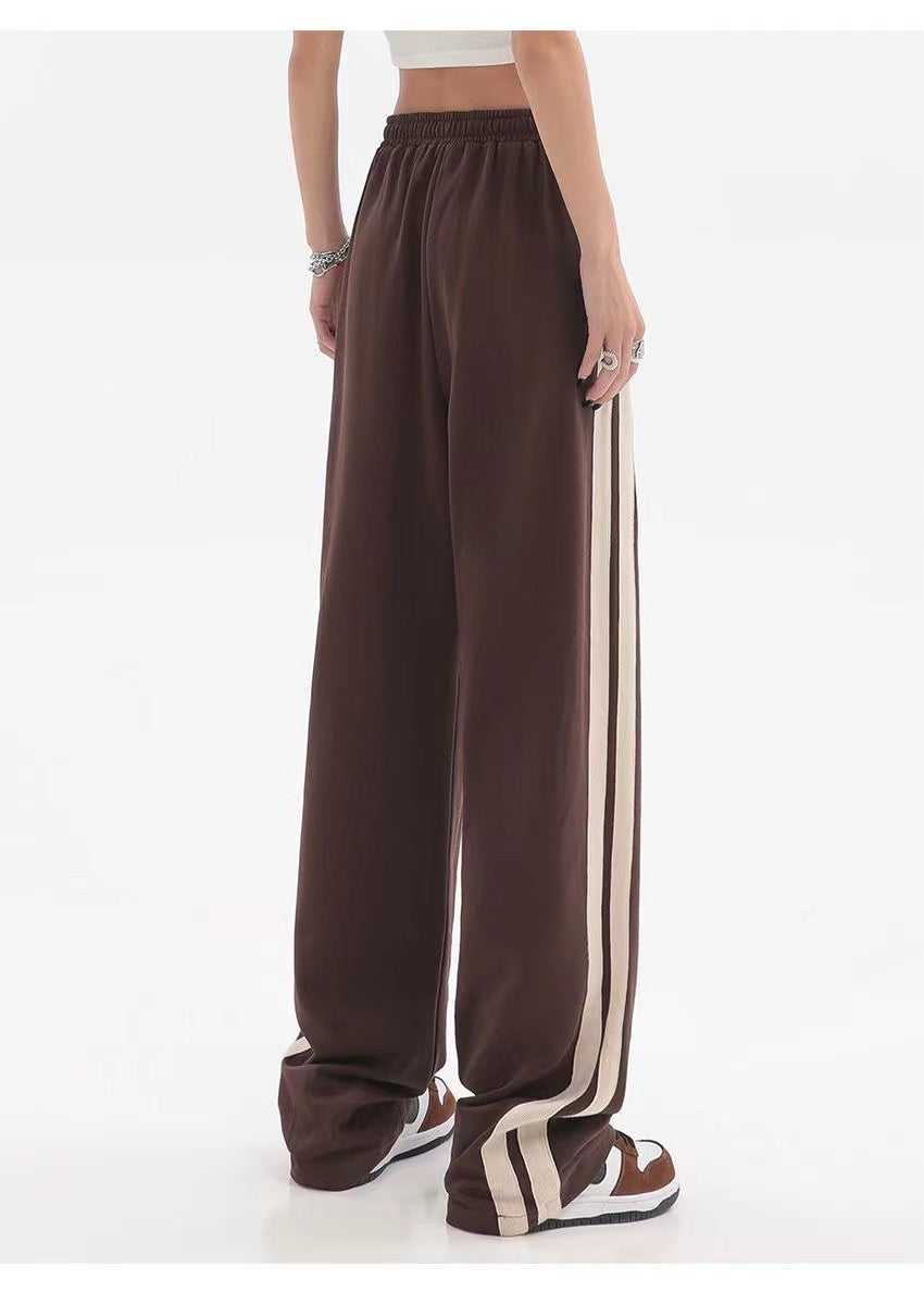 Retro Casual Women's Loose Hip Hop Wide Leg Track Pants