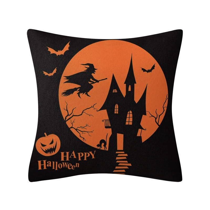 4 PCS Halloween Demon Pillowcase Cotton Cover