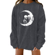 Halloween Creative Theme Print Loose Sweater