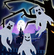 Halloween Windsock Ghost Face Windsock Flag Hanging Outdoor Decoration For Yard Garden Patio Halloween Decorations For Home