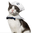 Funny Pet Cat Costumes Cat Dog Rabbit Clothes Clothing For Halloween Cosplay Navy Sailor Costumes Jacket Coat Dog Accessories