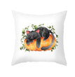 New Product Halloween Pillowcase Pumpkin Letter Fly Velvet Pillow Cushion Cover