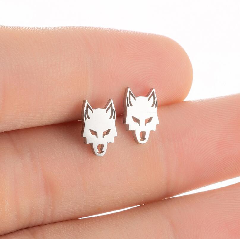Stainless Steel Halloween Horror Stud Earrings